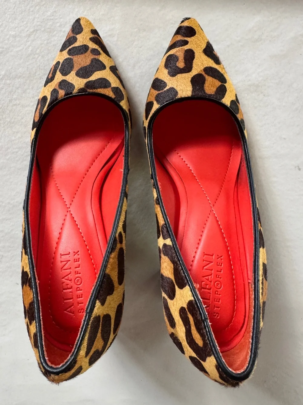 Alfani Step N Flex Leopard Print Jensonn Reflective Block Heel Pumps (5.5M)